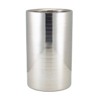 Wine Bottle Cooler Ribbed Stainless Steel